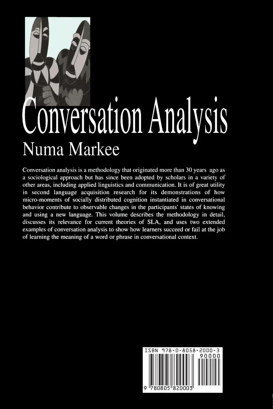 Rückseite: 9780805820003 | Conversation Analysis | Numa Markee | Taschenbuch | Englisch | 2000