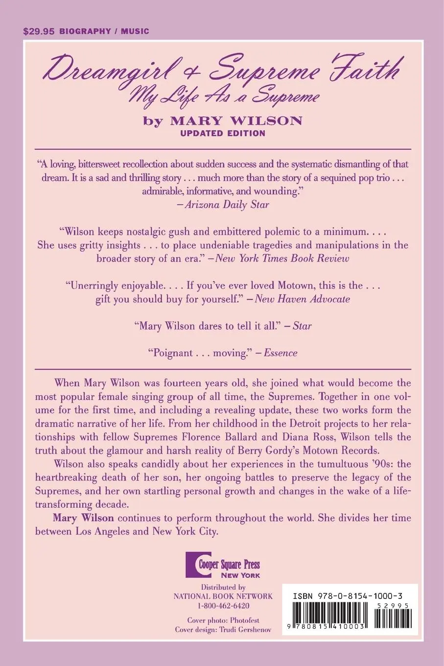 Rückseite: 9780815410003 | Dreamgirl and Supreme Faith | My Life as a Supreme | Mary Wilson