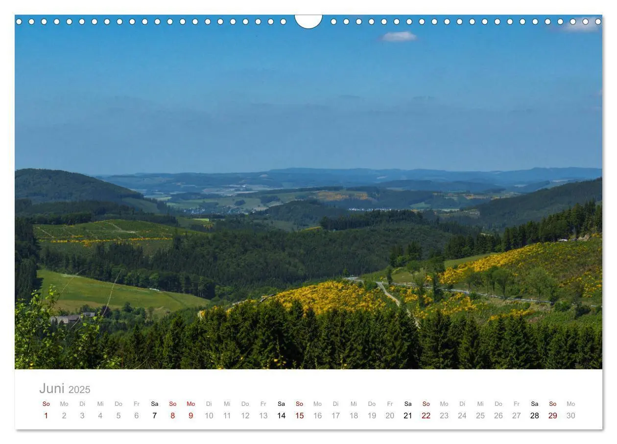 Bild: 9783435400003 | Sauerländer Berge (Wandkalender 2025 DIN A3 quer), CALVENDO...
