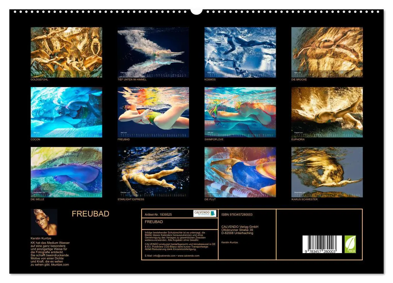 Bild: 9783457280003 | FREUBAD (hochwertiger Premium Wandkalender 2026 DIN A2 quer),...