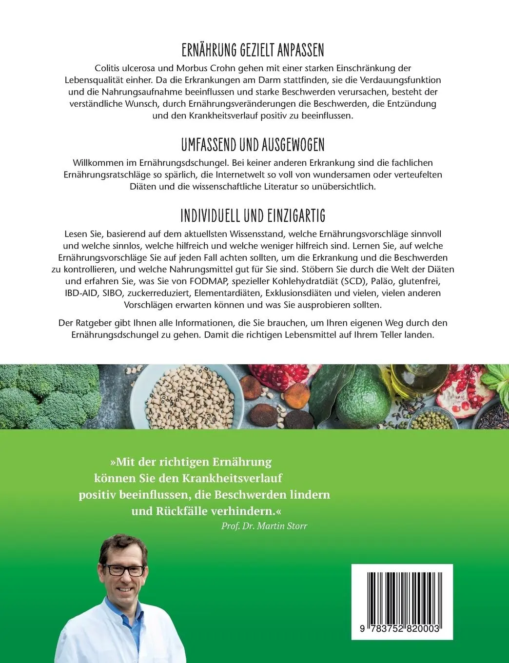 Rückseite: 9783752820003 | Ernährungsratgeber Colitis ulcerosa und Morbus Crohn | Martin Storr