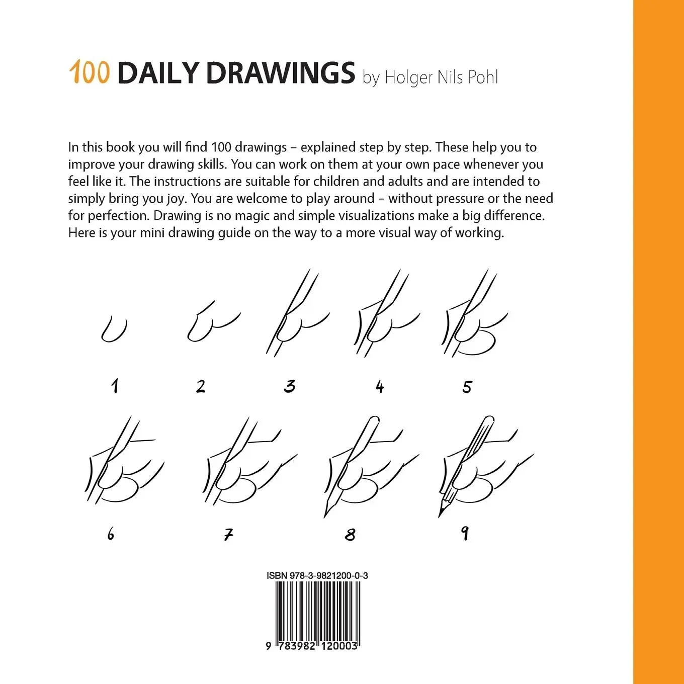Rückseite: 9783982120003 | 100 Daily Drawings | Holger Nils Pohl | Taschenbuch | Englisch | 2020