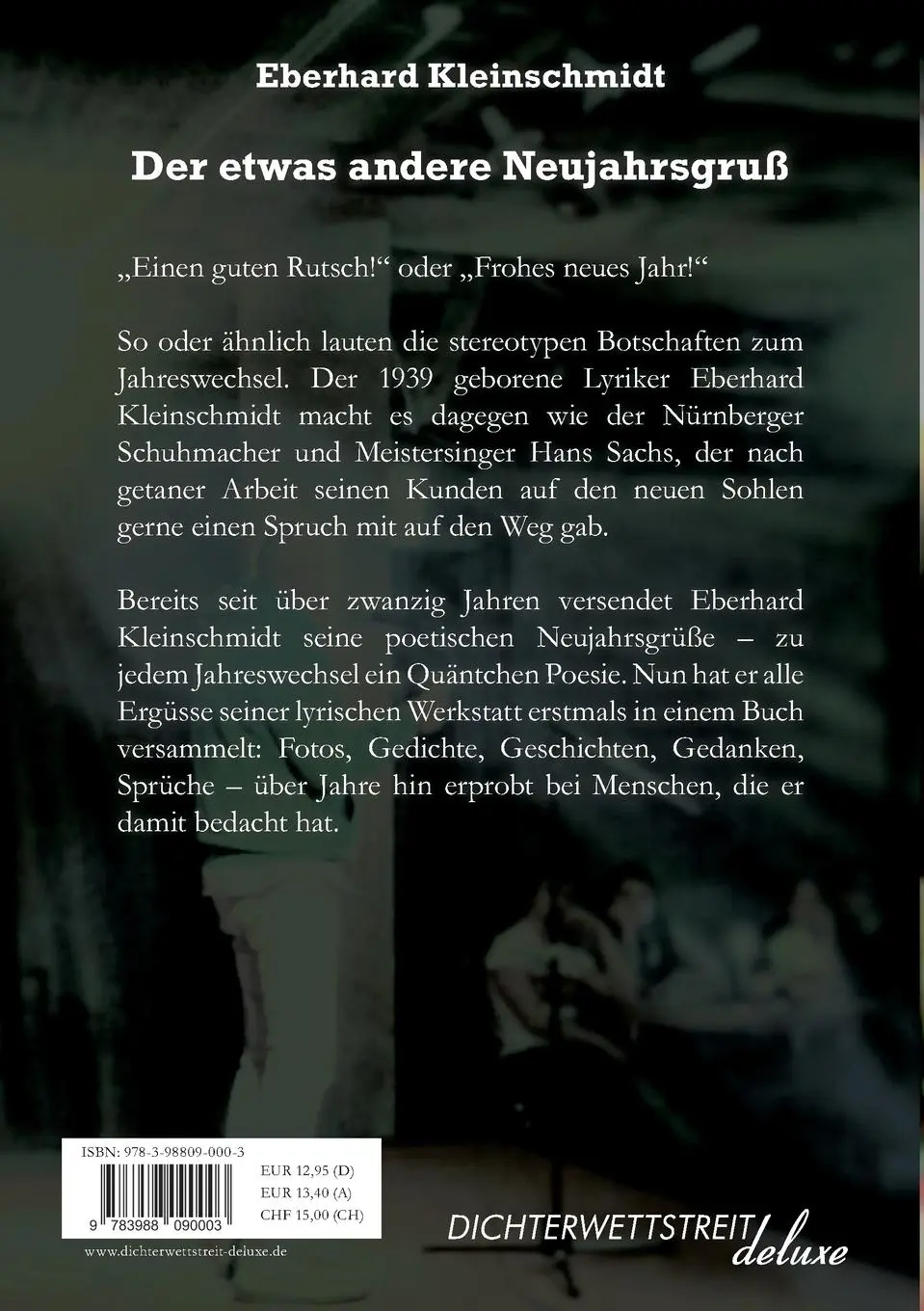 Rückseite: 9783988090003 | Der etwas andere Neujahrsgruß | Gedichte zum Jahreswechsel | Buch