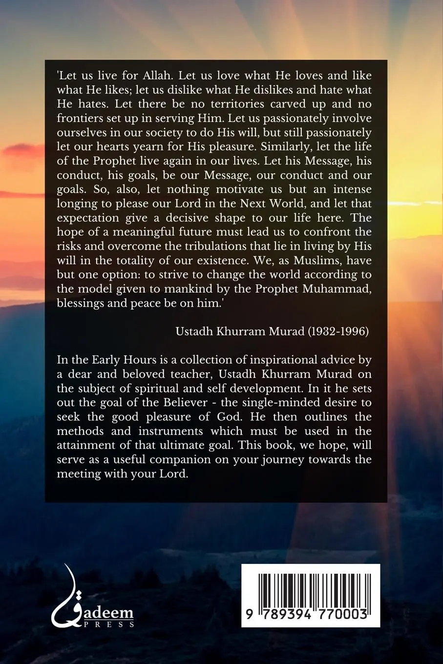 Rückseite: 9789394770003 | In the Early Hours - Reflections on Spiritual and Self development