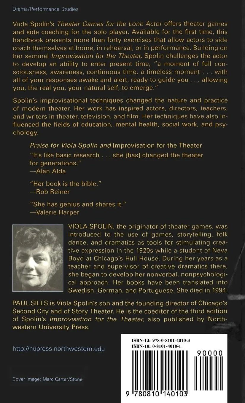 Rückseite: 9780810140103 | Theater Games for the Lone Actor | Viola Spolin | Taschenbuch | 2001
