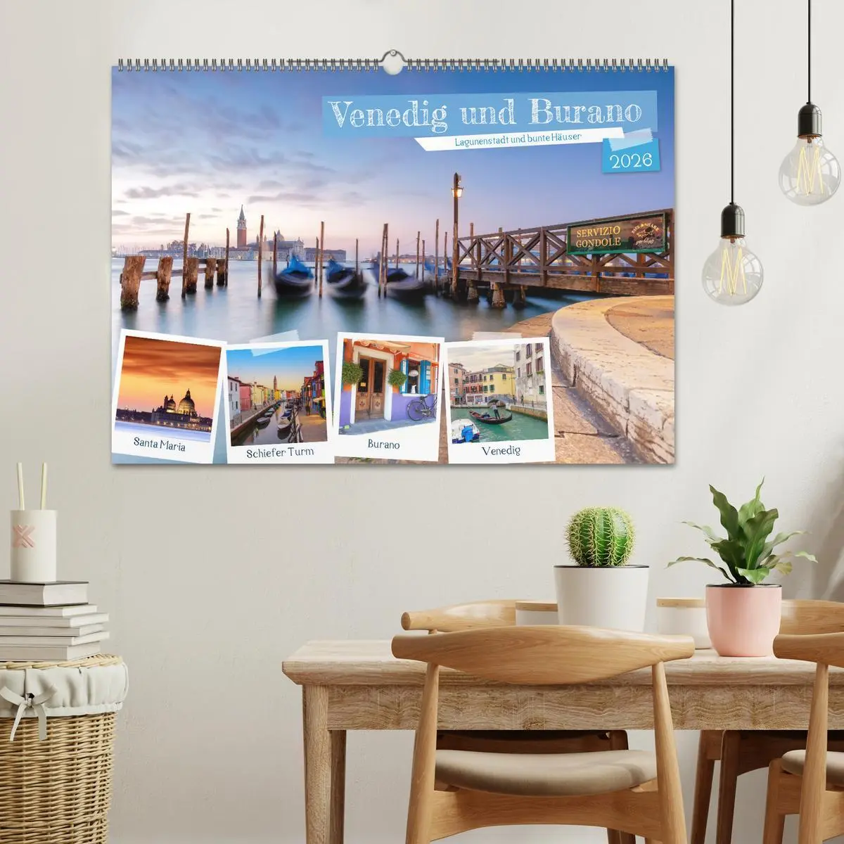 Bild: 9783457580103 | Venedig und Burano - Lagunenstadt und bunte Häuser (Wandkalender...