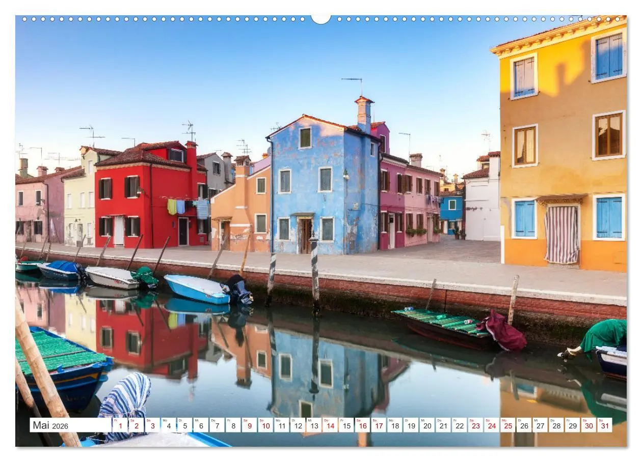 Bild: 9783457580103 | Venedig und Burano - Lagunenstadt und bunte Häuser (Wandkalender...