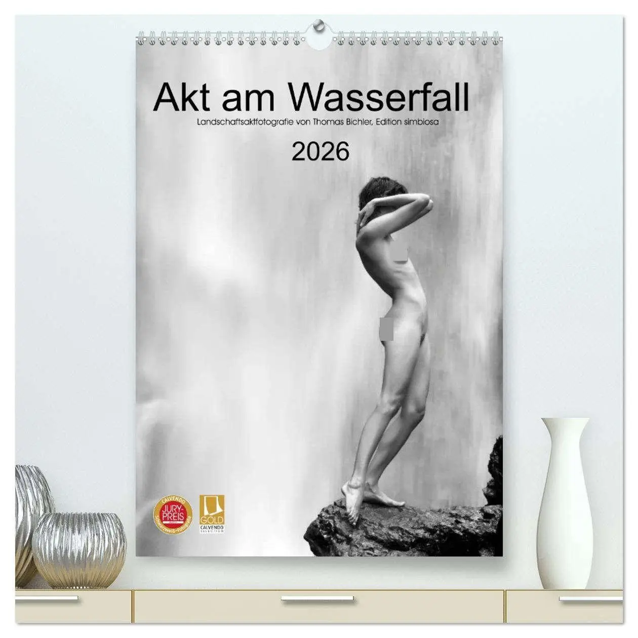 Cover: 9783516430103 | Akt am Wasserfall (hochwertiger Premium Wandkalender 2026 DIN A2...