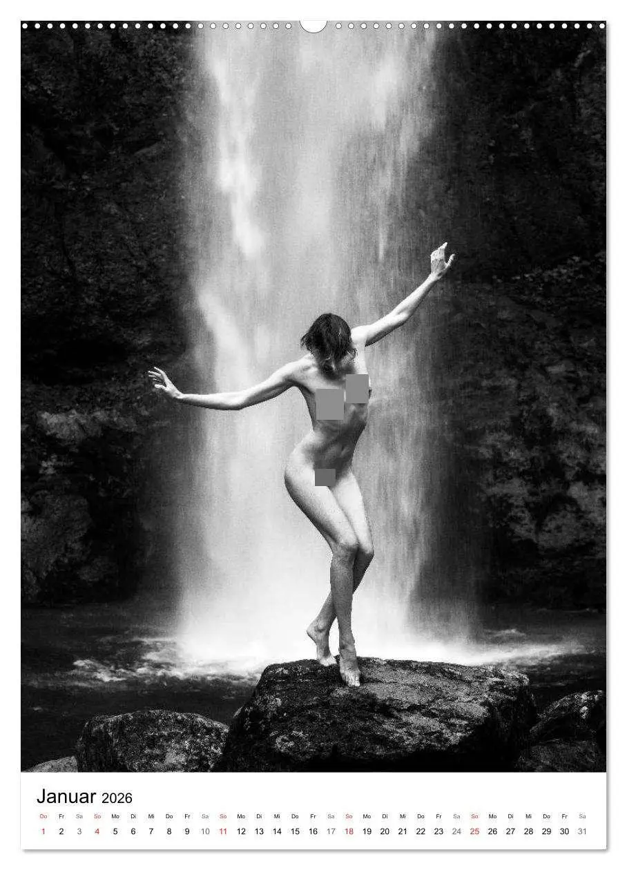 Bild: 9783516430103 | Akt am Wasserfall (hochwertiger Premium Wandkalender 2026 DIN A2...