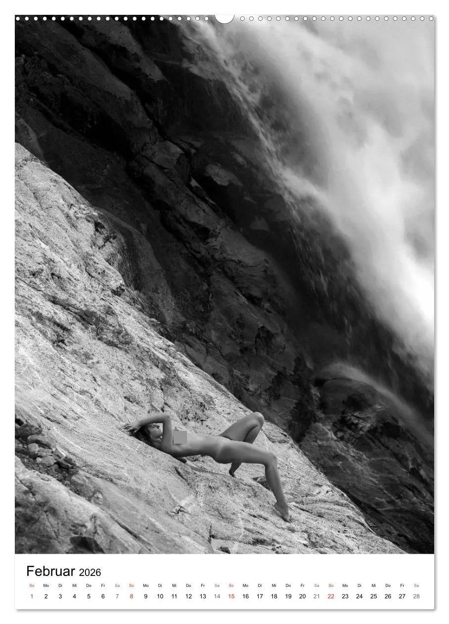 Bild: 9783516430103 | Akt am Wasserfall (hochwertiger Premium Wandkalender 2026 DIN A2...