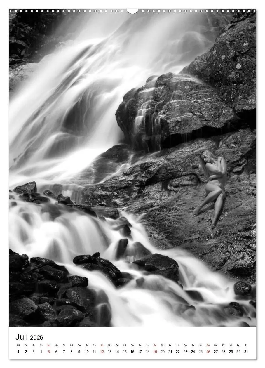 Bild: 9783516430103 | Akt am Wasserfall (hochwertiger Premium Wandkalender 2026 DIN A2...