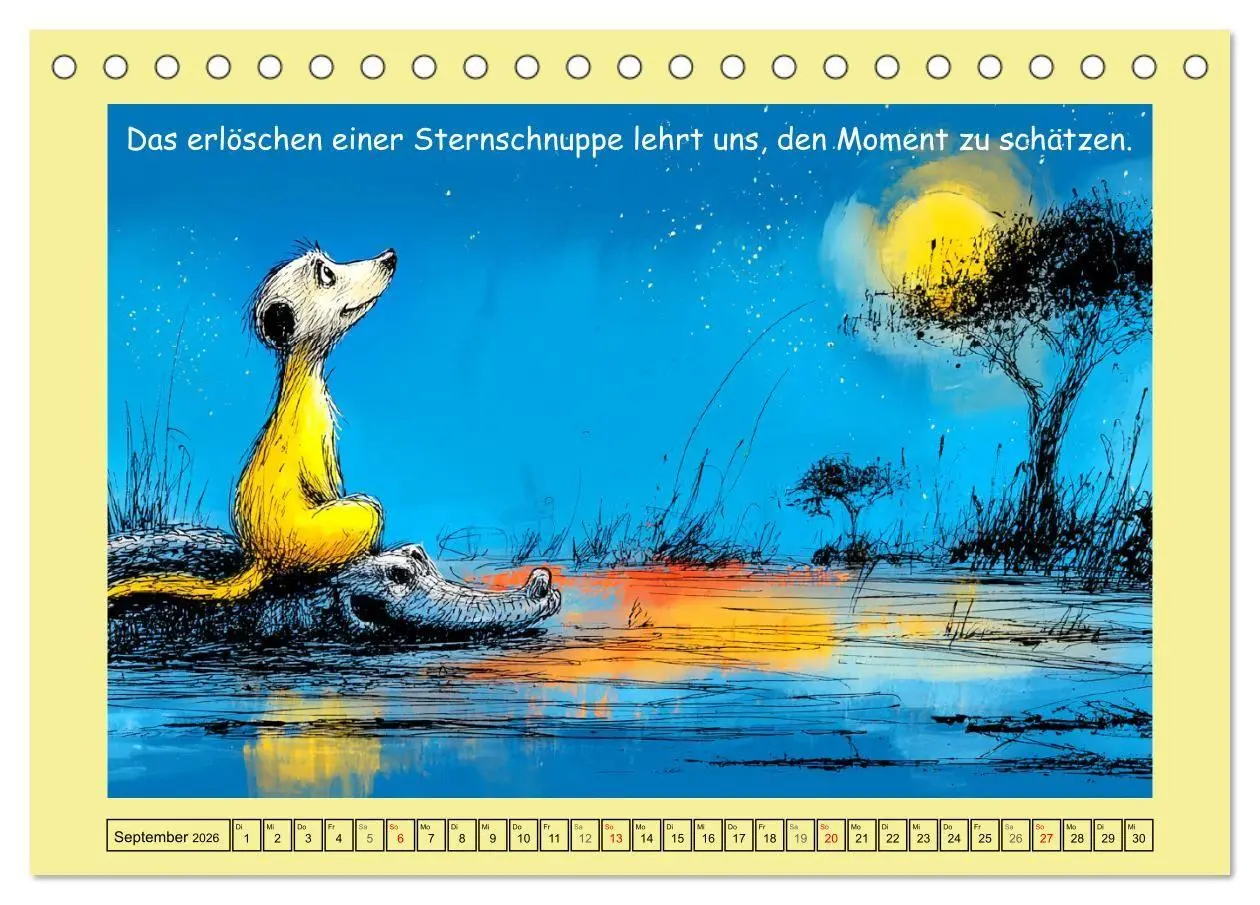 Bild: 9783516740103 | Kleine Wächter. Erdmännchen und Weisheiten (Tischkalender 2026 DIN...
