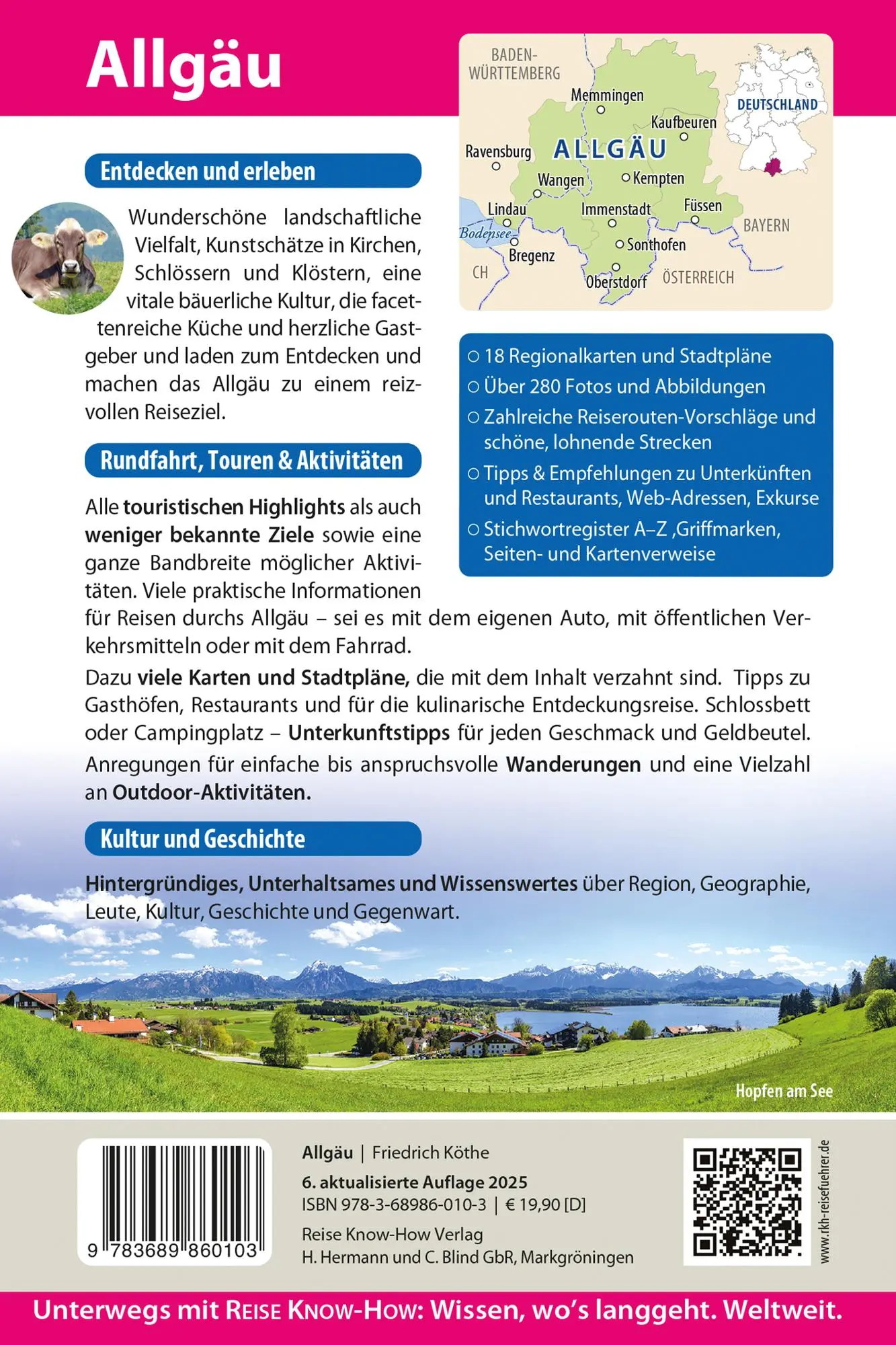 Rückseite: 9783689860103 | Reise Know-How Reiseführer Allgäu | Friedrich Köthe | Taschenbuch