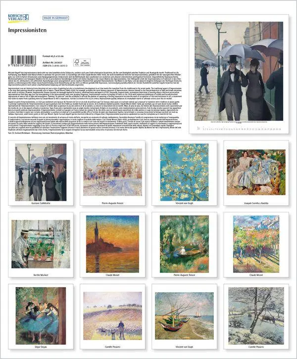 Bild: 9783819300103 | Impressionisten 2027 | Verlag Korsch | Kalender | Spiralbindung | 2027