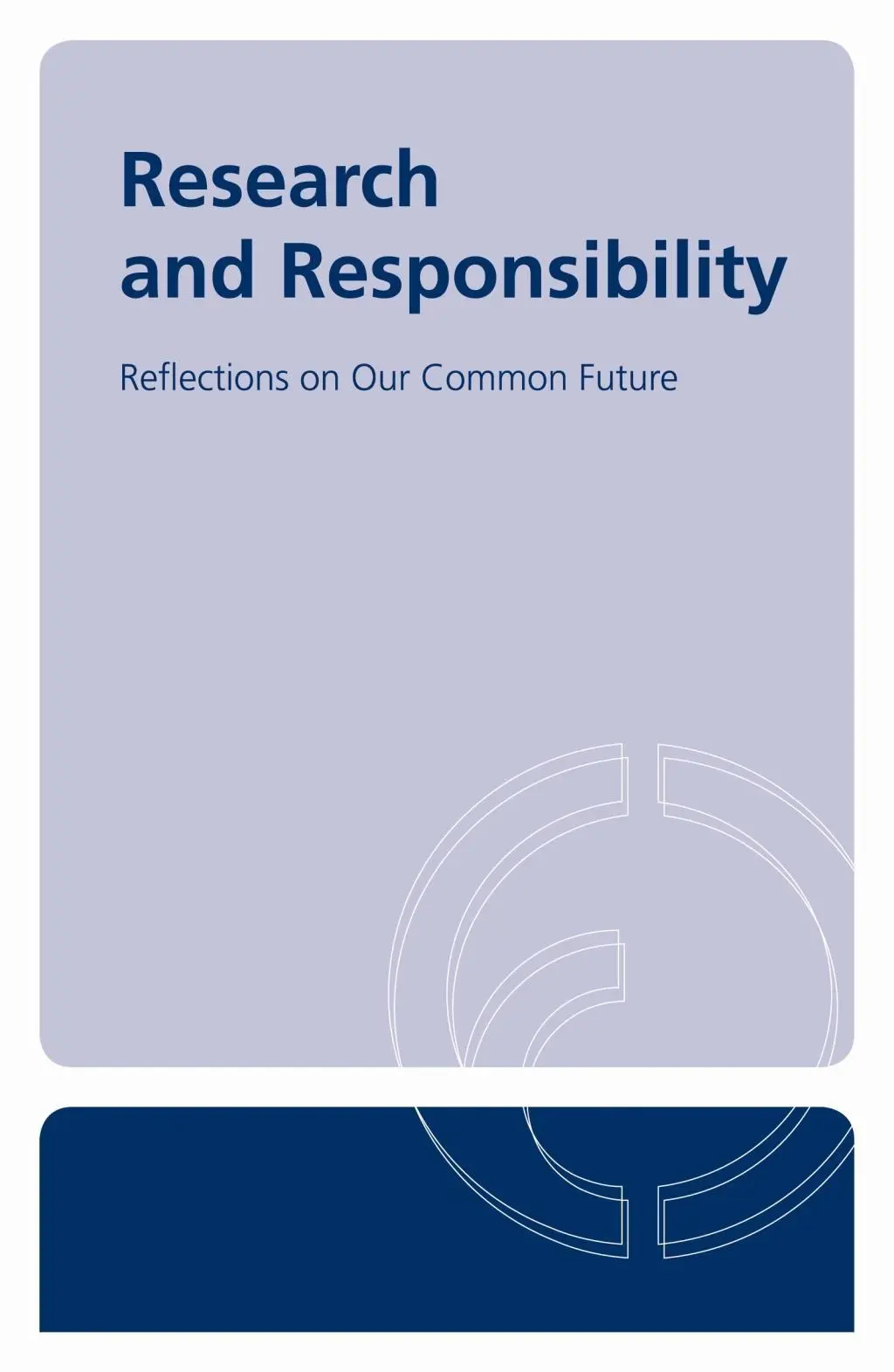 Cover: 9783863930103 | Research and Responsibility | Reflections on Our Common Future.Band 1