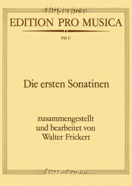 Die ersten Sonatinen