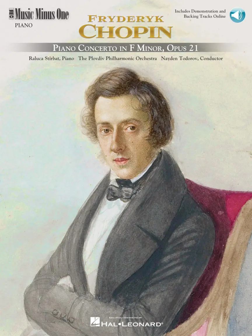Cover: 884088160203 | Chopin - Concerto in F Minor, Op. 21 | 2-CD Set | Music Minus One