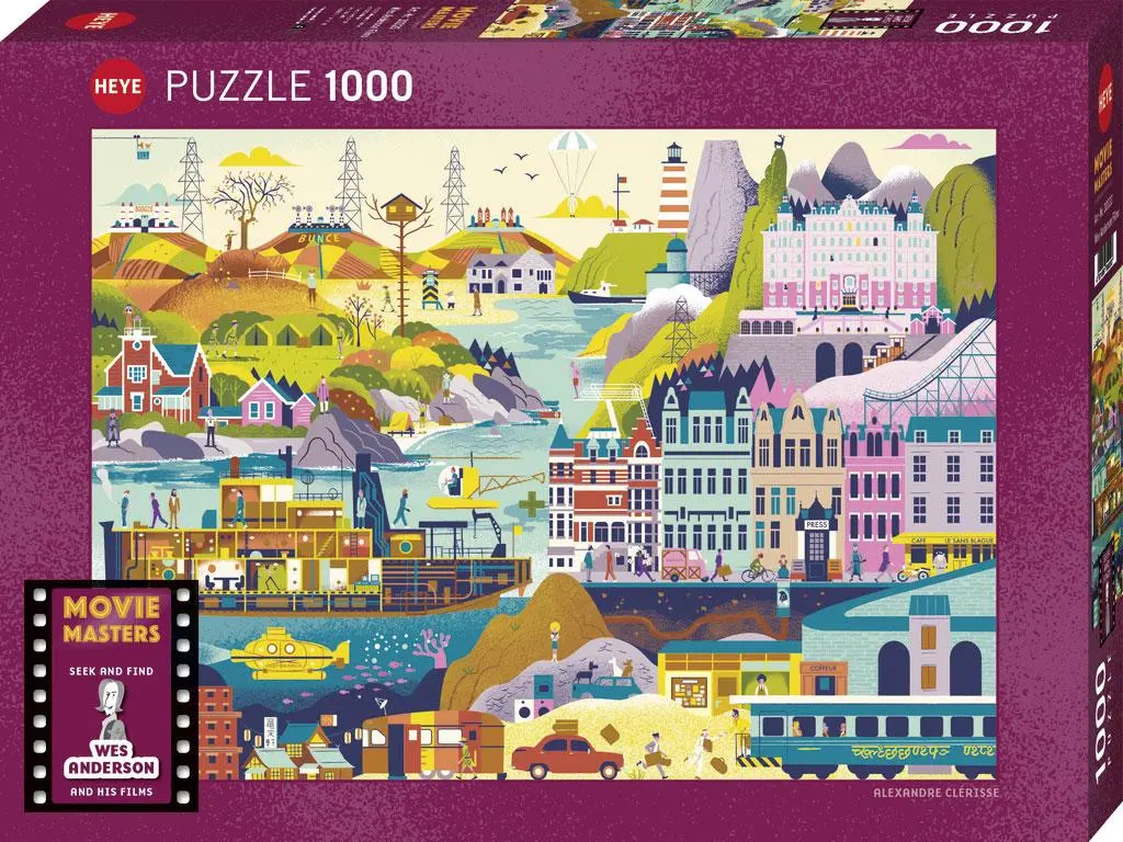 Cover: 4001689300203 | Wes Anderson Films Puzzle 1000 Teile | Alexandre Clérisse | Spiel