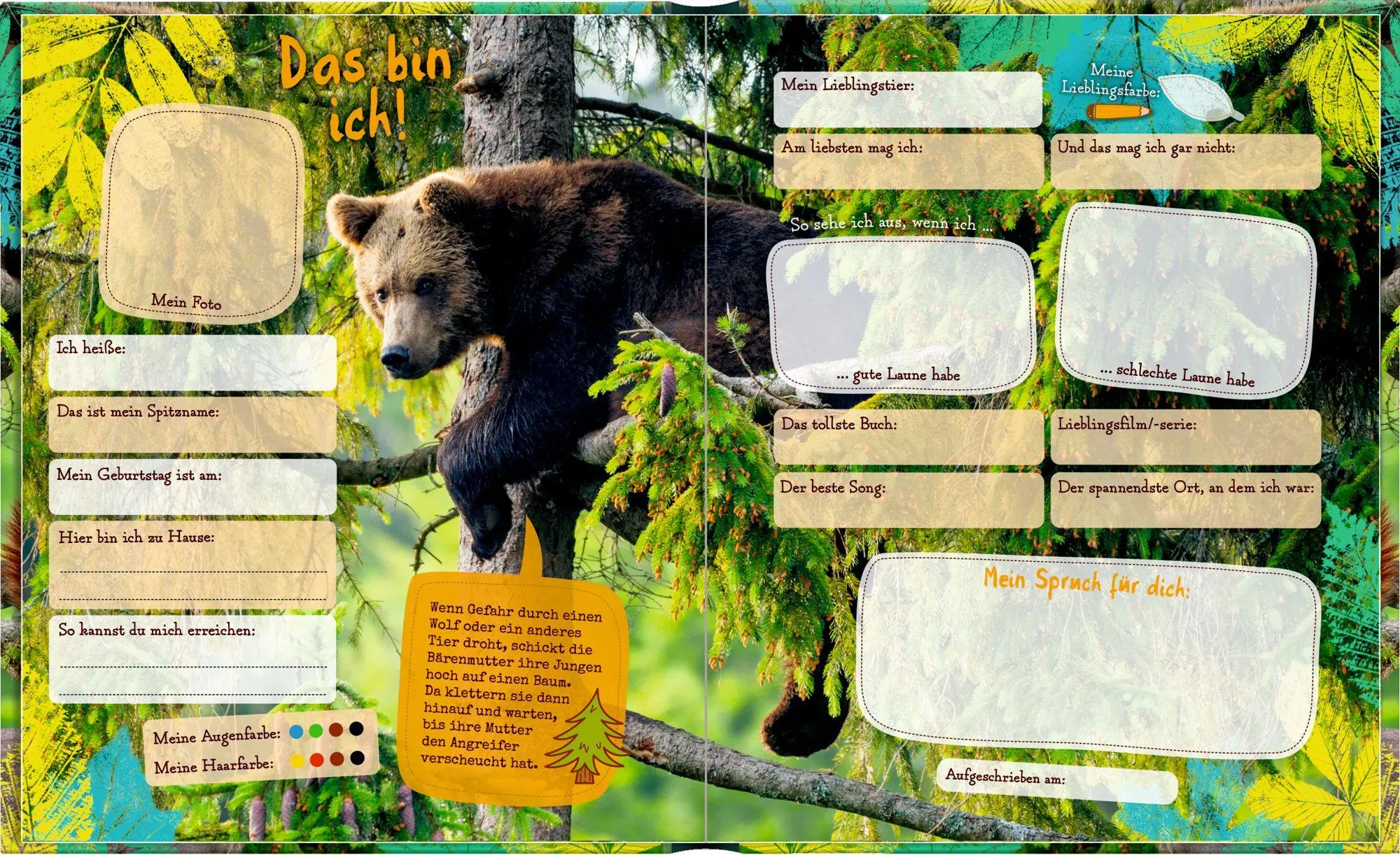 Bild: 4050003720203 | Freundebuch - Nature Zoom - Meine Freunde | Buch | 96 S. | Deutsch