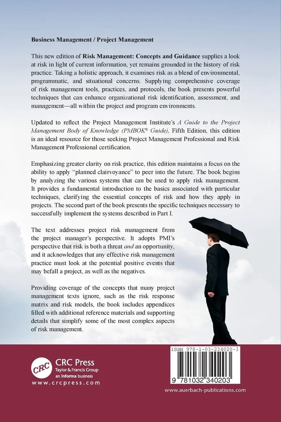 Rückseite: 9781032340203 | Risk Management | Concepts and Guidance, Fifth Edition | Pmp Pritchard