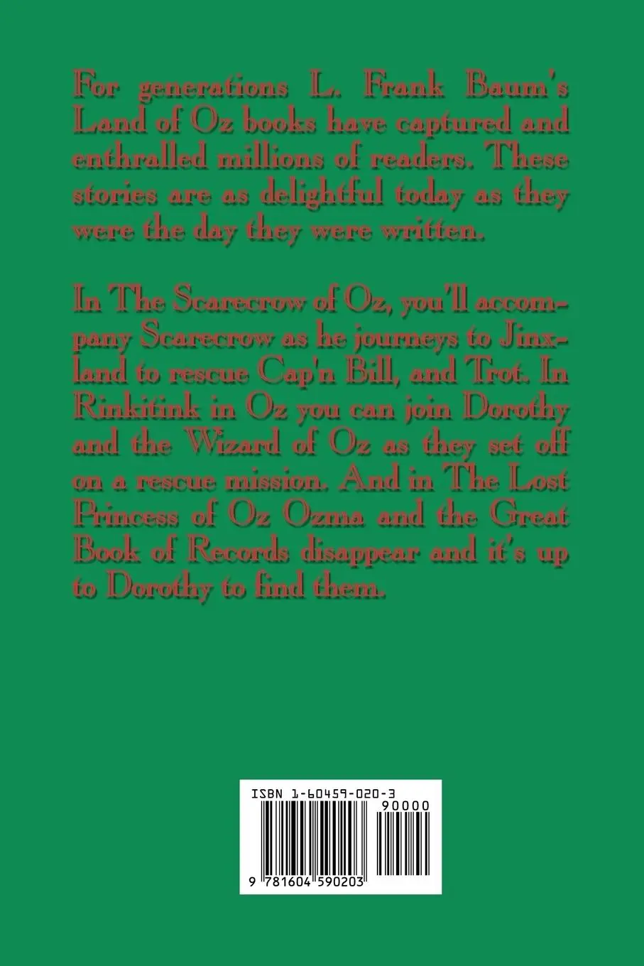 Rückseite: 9781604590203 | Adventures in Oz Vol. IV | L. Frank Baum | Taschenbuch | Englisch