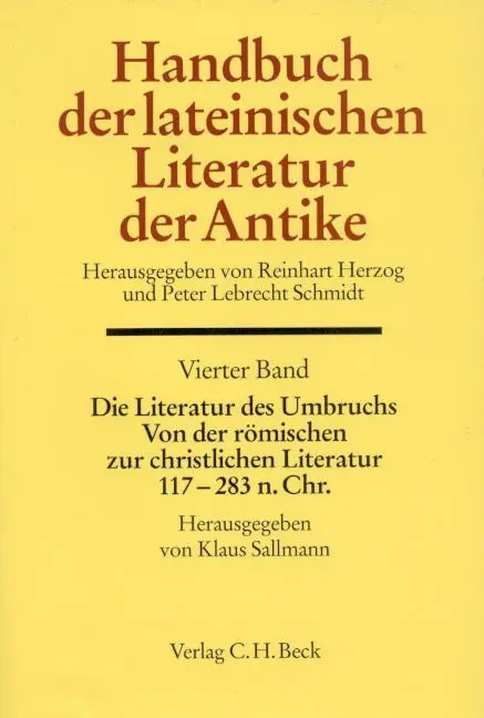 Cover: 9783406390203 | Die Literatur des Umbruchs. Von der römischen zur christlichen...