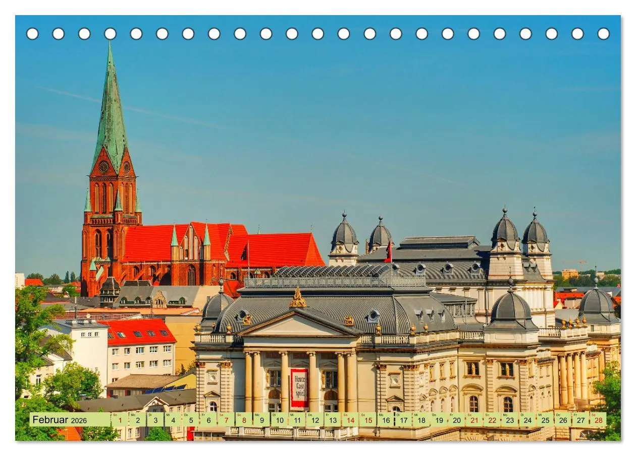 Bild: 9783457260203 | Schwerin - Welterbe (Tischkalender 2026 DIN A5 quer), CALVENDO...