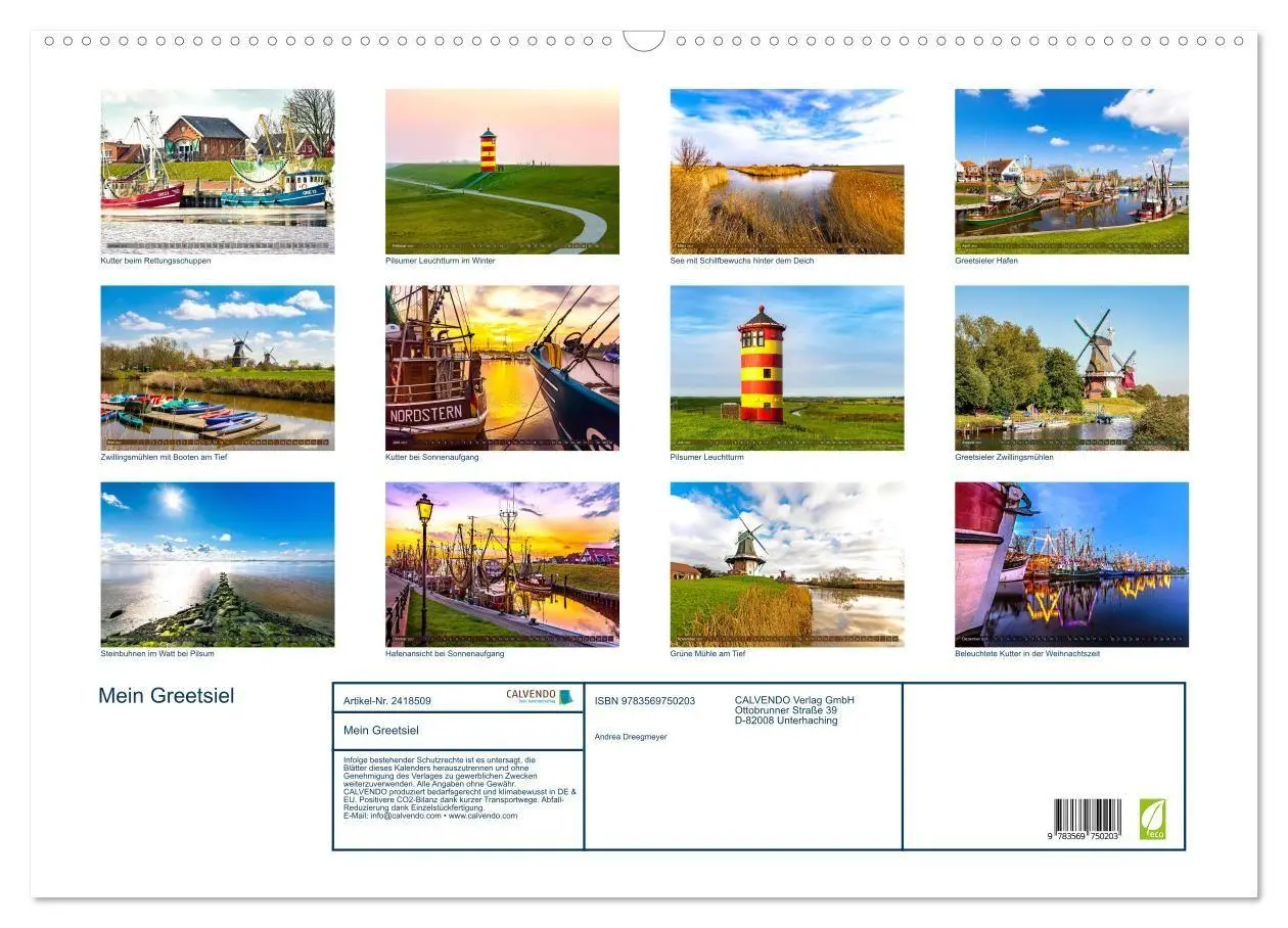 Bild: 9783569750203 | Mein Greetsiel (Wandkalender 2027 DIN A2 quer), CALVENDO...