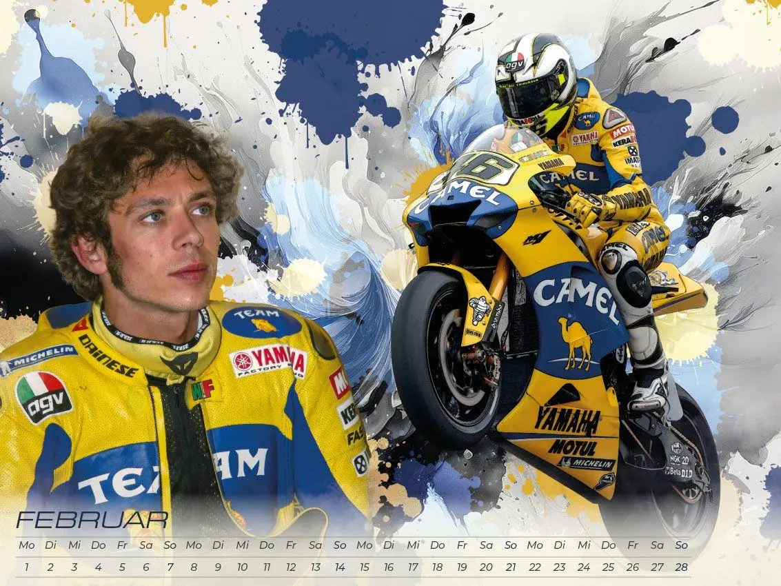 Bild: 9783693570203 | Rossi - eine Legende Artwork Edition Kalender 2027 | Pommer (u. a.)