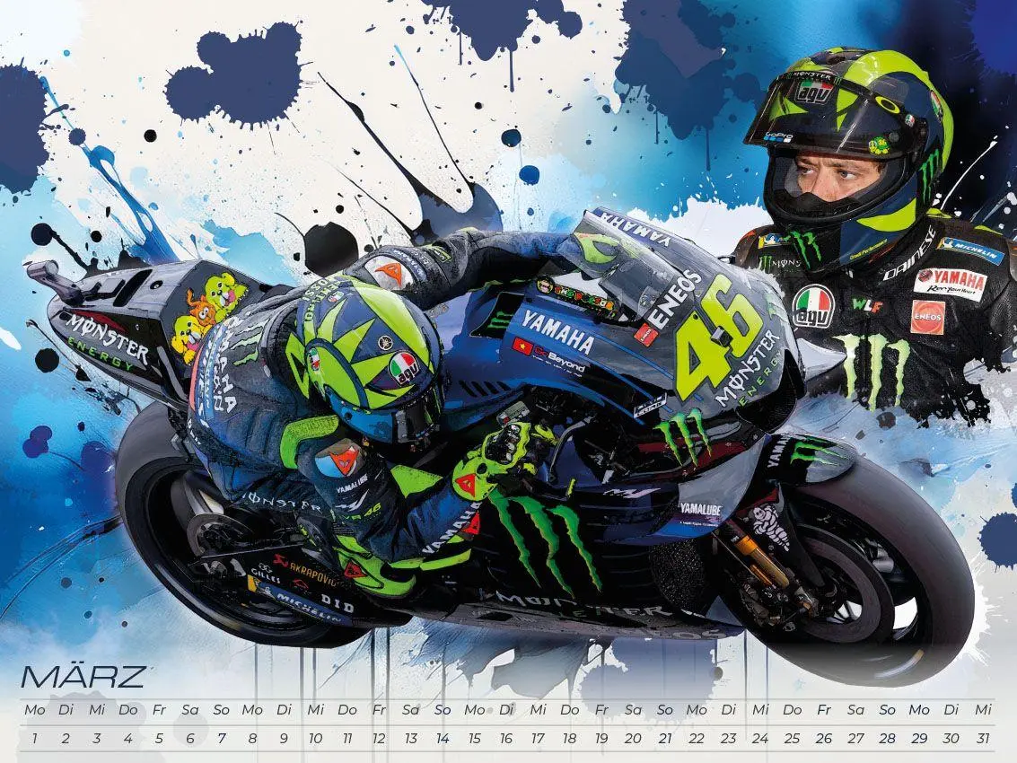 Bild: 9783693570203 | Rossi - eine Legende Artwork Edition Kalender 2027 | Pommer (u. a.)