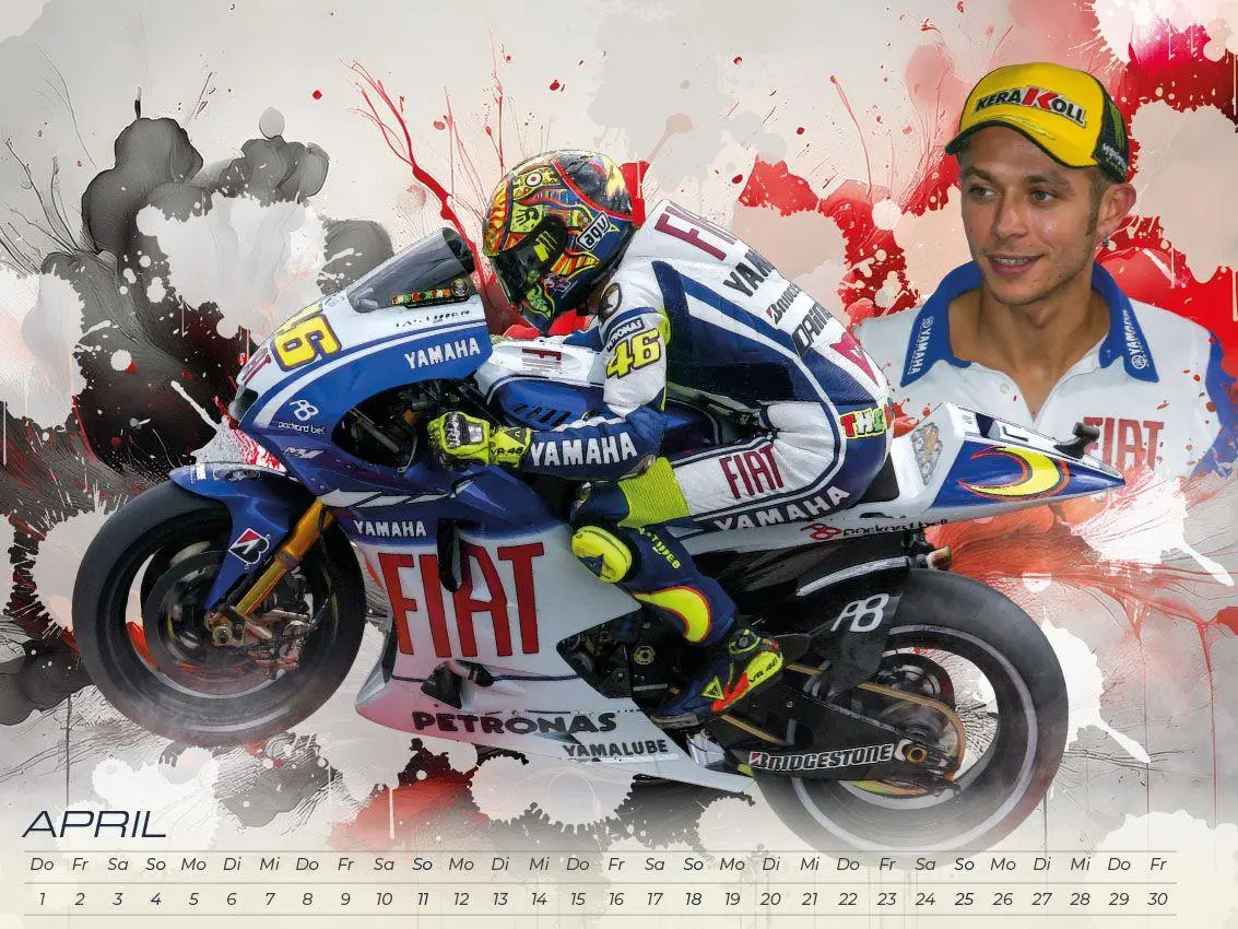 Bild: 9783693570203 | Rossi - eine Legende Artwork Edition Kalender 2027 | Pommer (u. a.)