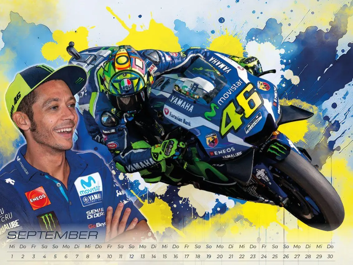 Bild: 9783693570203 | Rossi - eine Legende Artwork Edition Kalender 2027 | Pommer (u. a.)