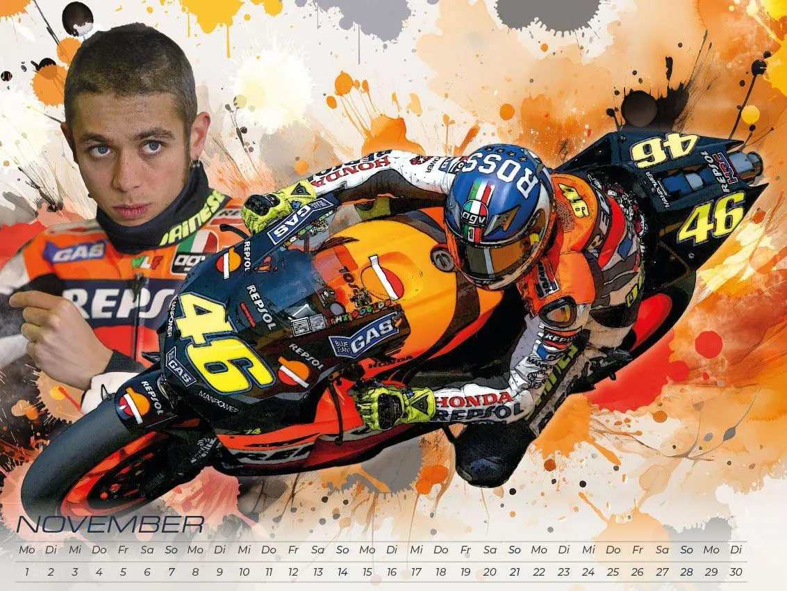 Bild: 9783693570203 | Rossi - eine Legende Artwork Edition Kalender 2027 | Pommer (u. a.)