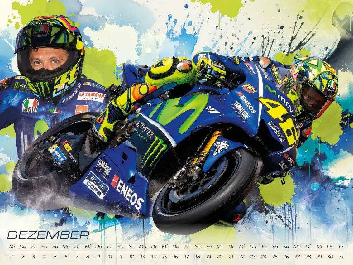 Bild: 9783693570203 | Rossi - eine Legende Artwork Edition Kalender 2027 | Pommer (u. a.)
