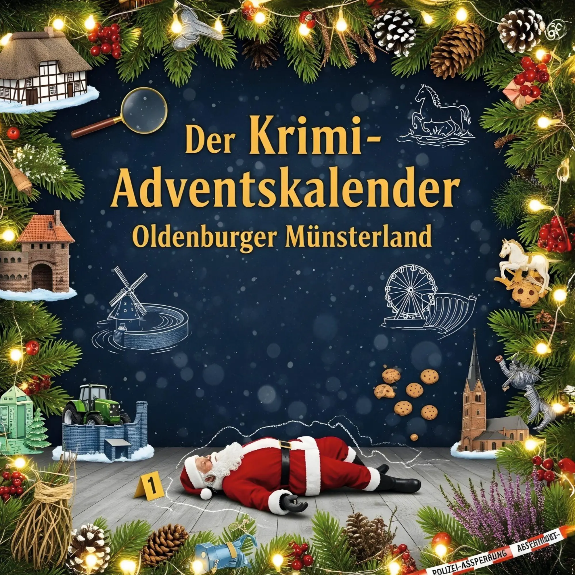 Cover: 9783695310203 | Der Krimi-Adventskalender Oldenburger Münsterland | Lucy Münch | Buch