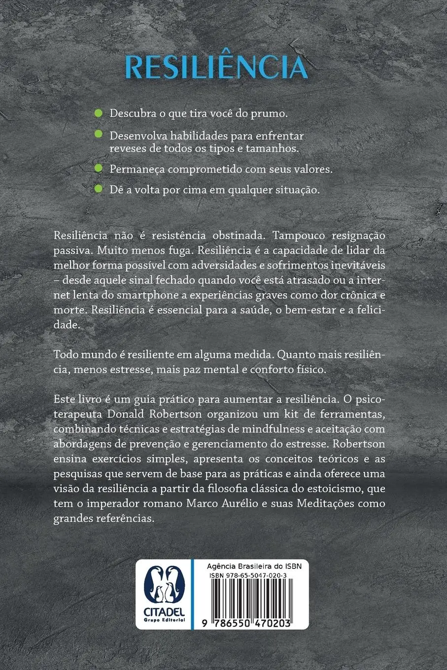 Rückseite: 9786550470203 | Resiliência | Donald Robertson | Taschenbuch | Kartoniert / Broschiert