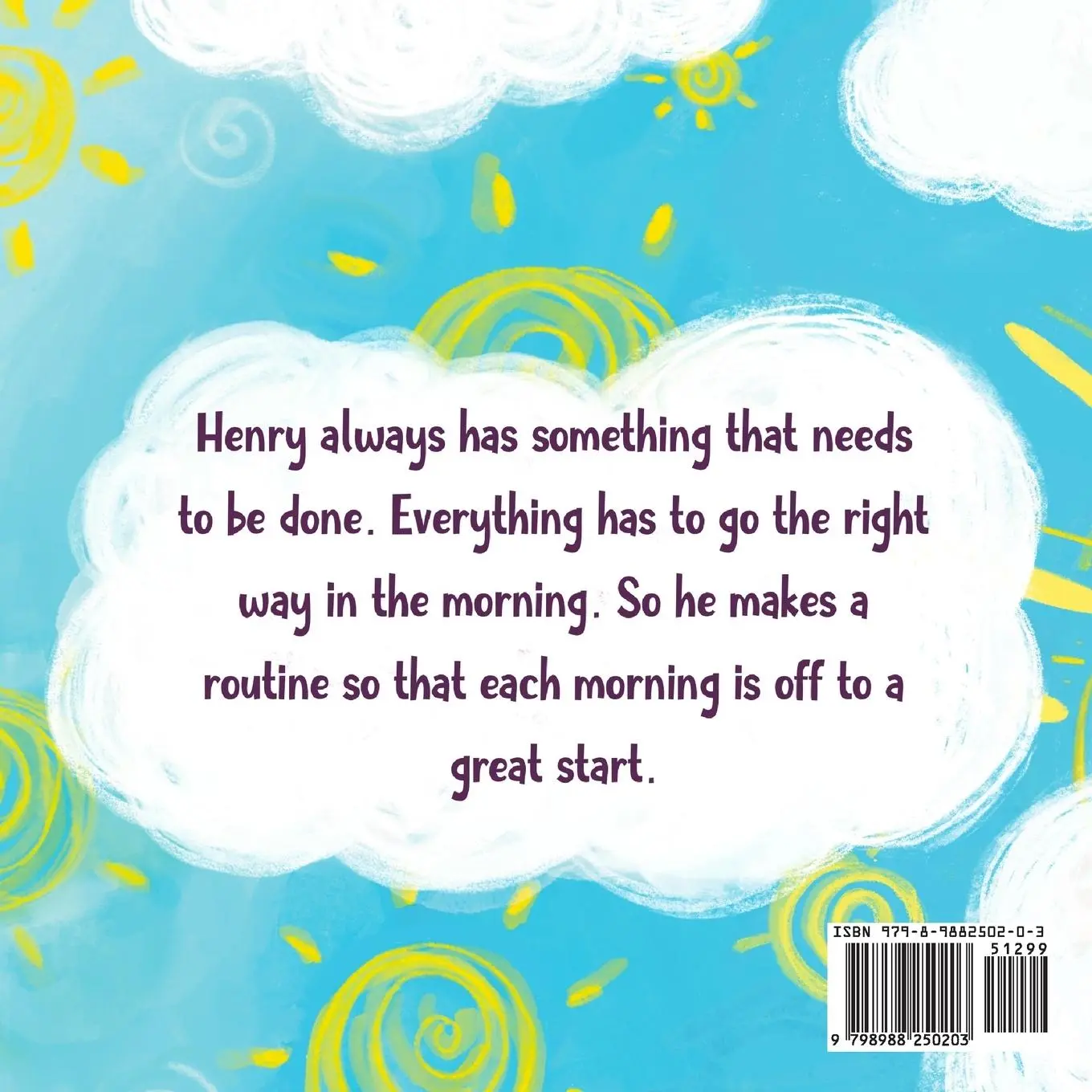 Rückseite: 9798988250203 | Henry's Morning Routine | Marielle Lamothe | Taschenbuch | Englisch