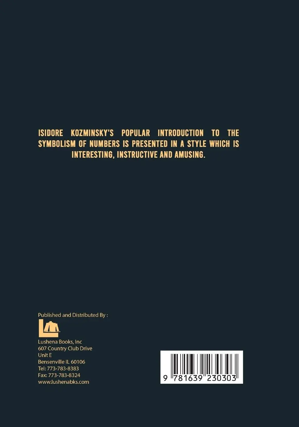 Rückseite: 9781639230303 | Numbers Their Meaning And Magic | Isidore Kozminsky | Taschenbuch