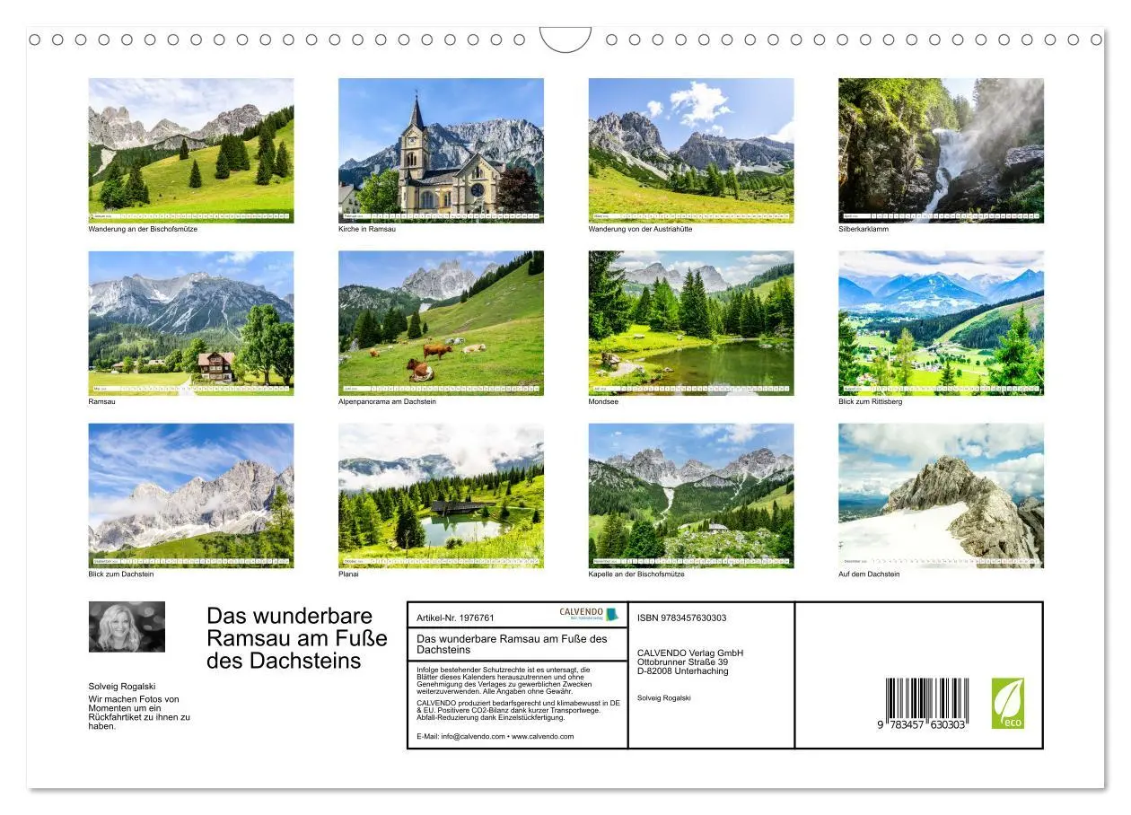 Bild: 9783457630303 | Das wunderbare Ramsau am Fuße des Dachsteins (Wandkalender 2026 DIN...