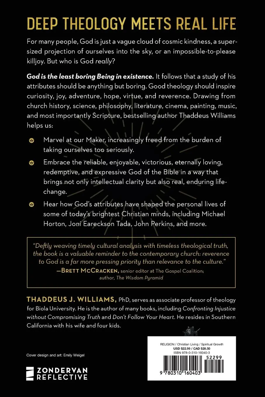 Rückseite: 9780310160403 | Revering God | How to Marvel at Your Maker | Thaddeus J. Williams