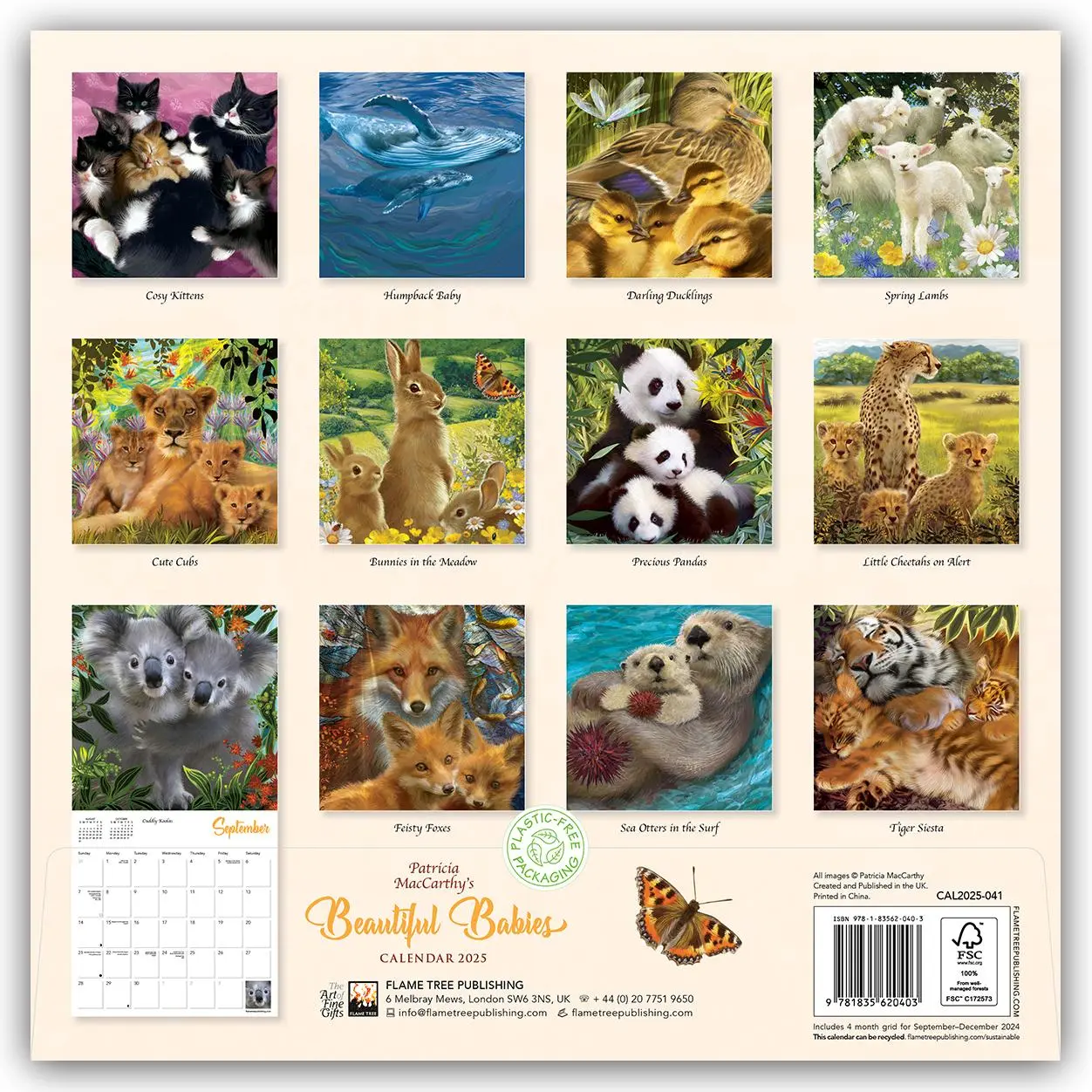 Rückseite: 9781835620403 | Patricia Maccarthy's Beautiful Babies Wall Calendar 2025 (Art...