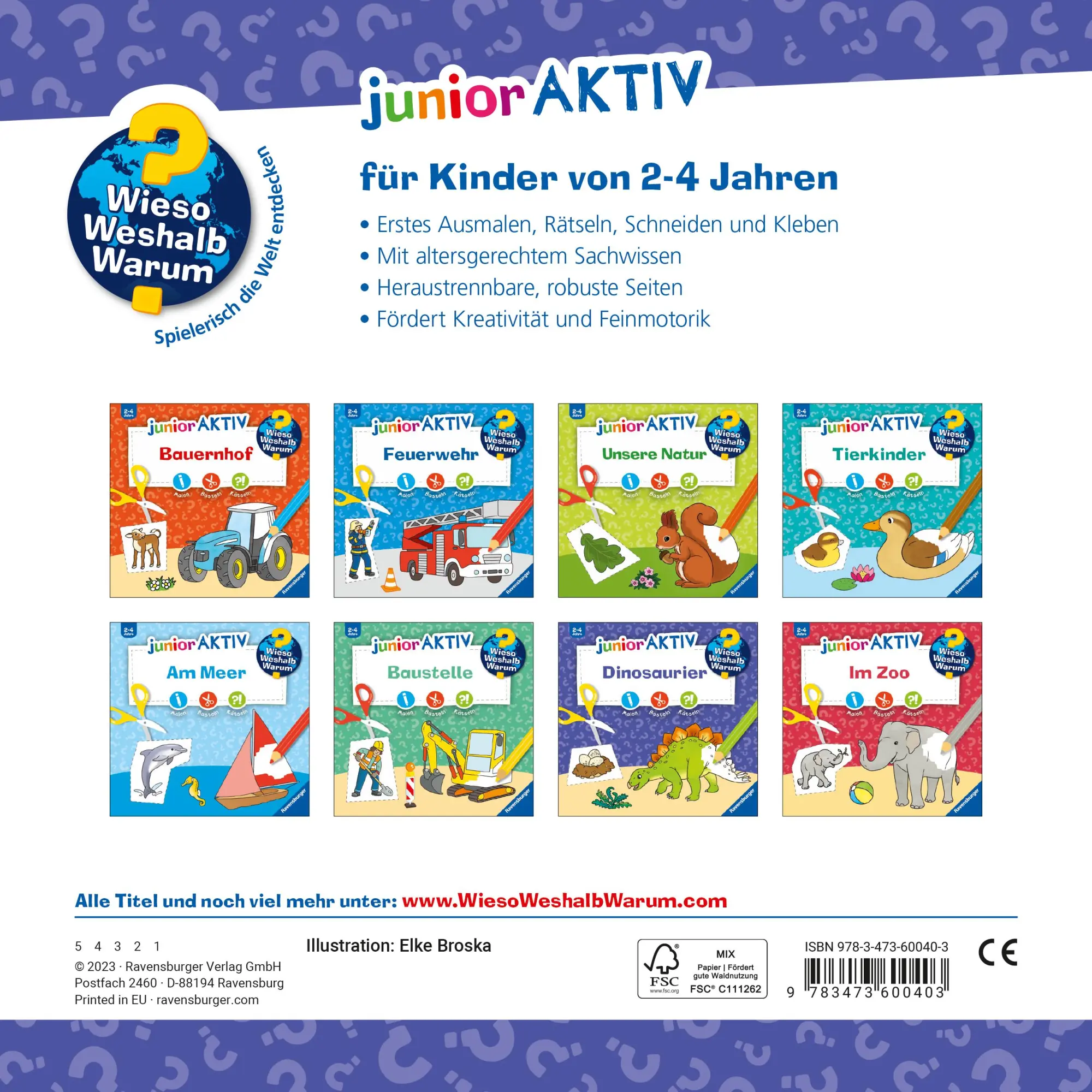 Rückseite: 9783473600403 | Wieso? Weshalb? Warum? junior AKTIV - Dinosaurier | Elke Broska | Buch