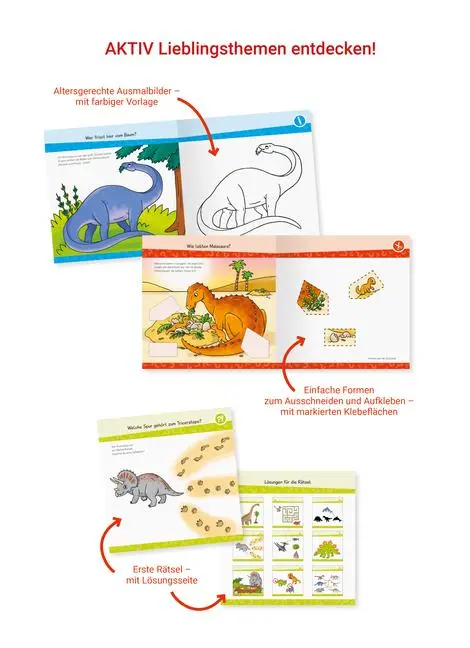 Bild: 9783473600403 | Wieso? Weshalb? Warum? junior AKTIV - Dinosaurier | Elke Broska | Buch