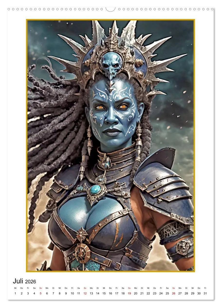Bild: 9783516260403 | Fantasy-Frauenfiguren (hochwertiger Premium Wandkalender 2026 DIN...