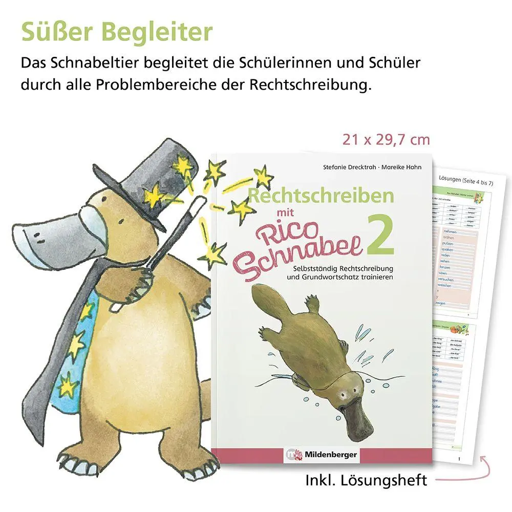 Bild: 9783619220403 | Rechtschreiben mit Rico Schnabel, Klasse 2 | Drecktrah (u. a.) | 2021