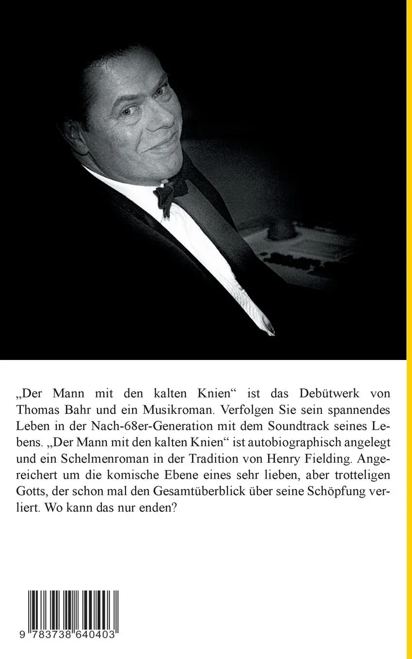 Rückseite: 9783738640403 | Der Mann mit den kalten Knien | Roman mit Musik | Thomas Bahr | Buch