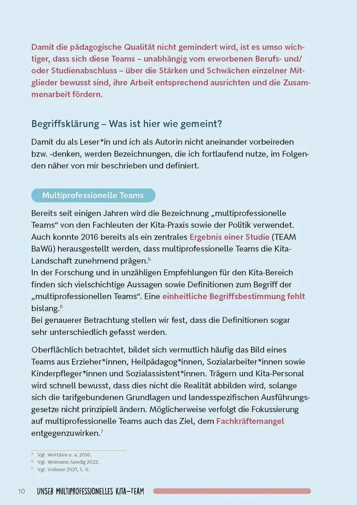 Bild: 9783834670403 | Unser multiprofessionelles Kita-Team | Katrin Rave | Taschenbuch