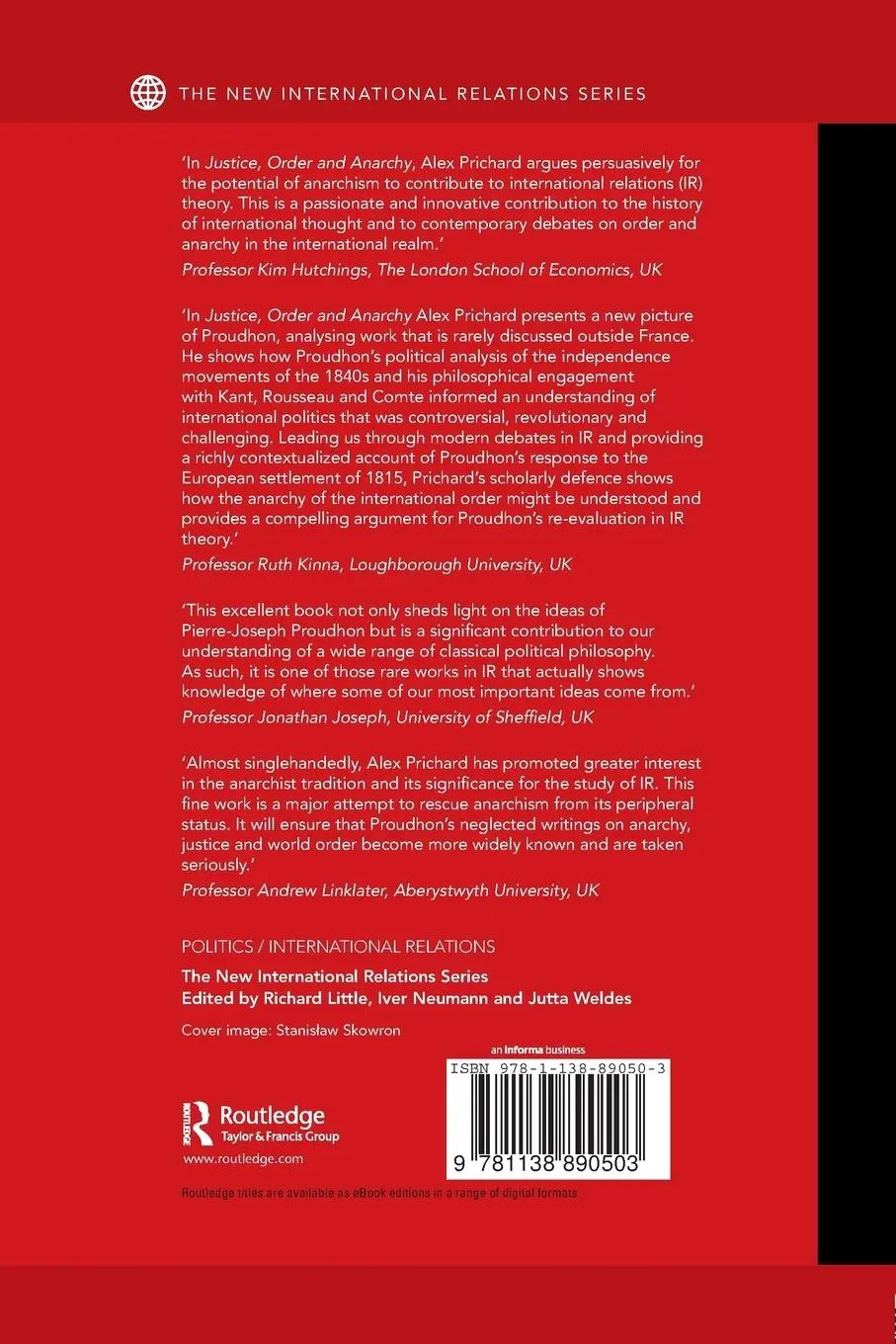 Rückseite: 9781138890503 | Justice, Order and Anarchy | Alex Prichard | Taschenbuch | Englisch