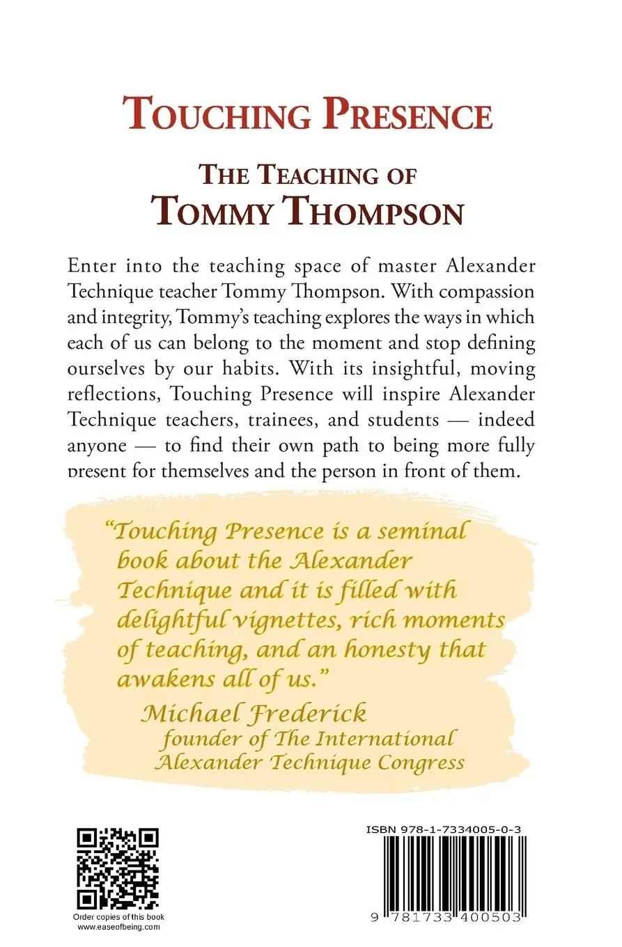 Rückseite: 9781733400503 | Touching Presence | Tommy Thompson | Taschenbuch | Englisch | 2019