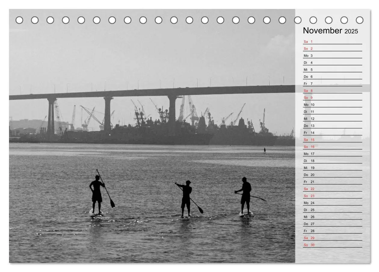 Bild: 9783435520503 | San Diego (Tischkalender 2025 DIN A5 quer), CALVENDO Monatskalender